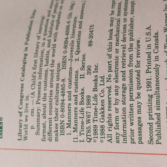 Time-Life A Child's First Library of Learning - The World We Live In - 1991 - Picture 8 of 10